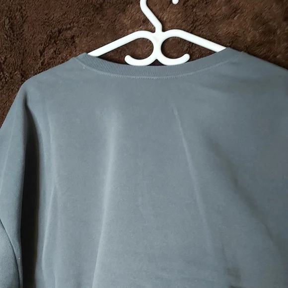 💢SOLD💢Women's Pink Floyd Cropped Top Sweatshirt- Gray - Picture 9 of 10